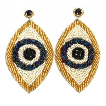 orecchini occhi perline|