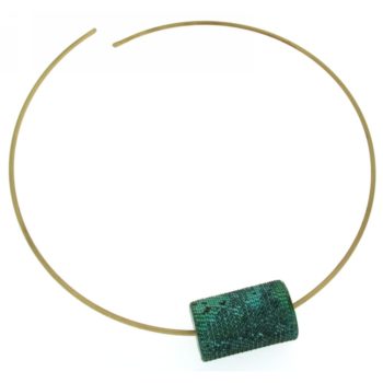 girocollo ottone ossidato-Atena