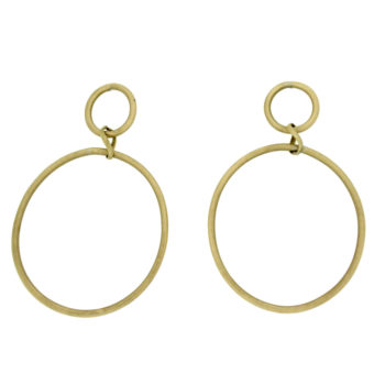 orecchini artigianali in ottone-Jackie' O