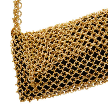 borsa gioiello metallizzata oro