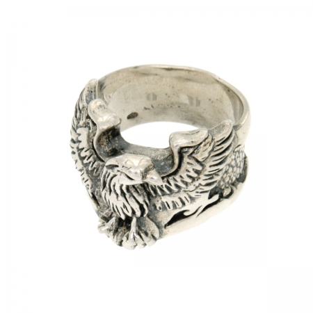 anello argento massiccio Eagle